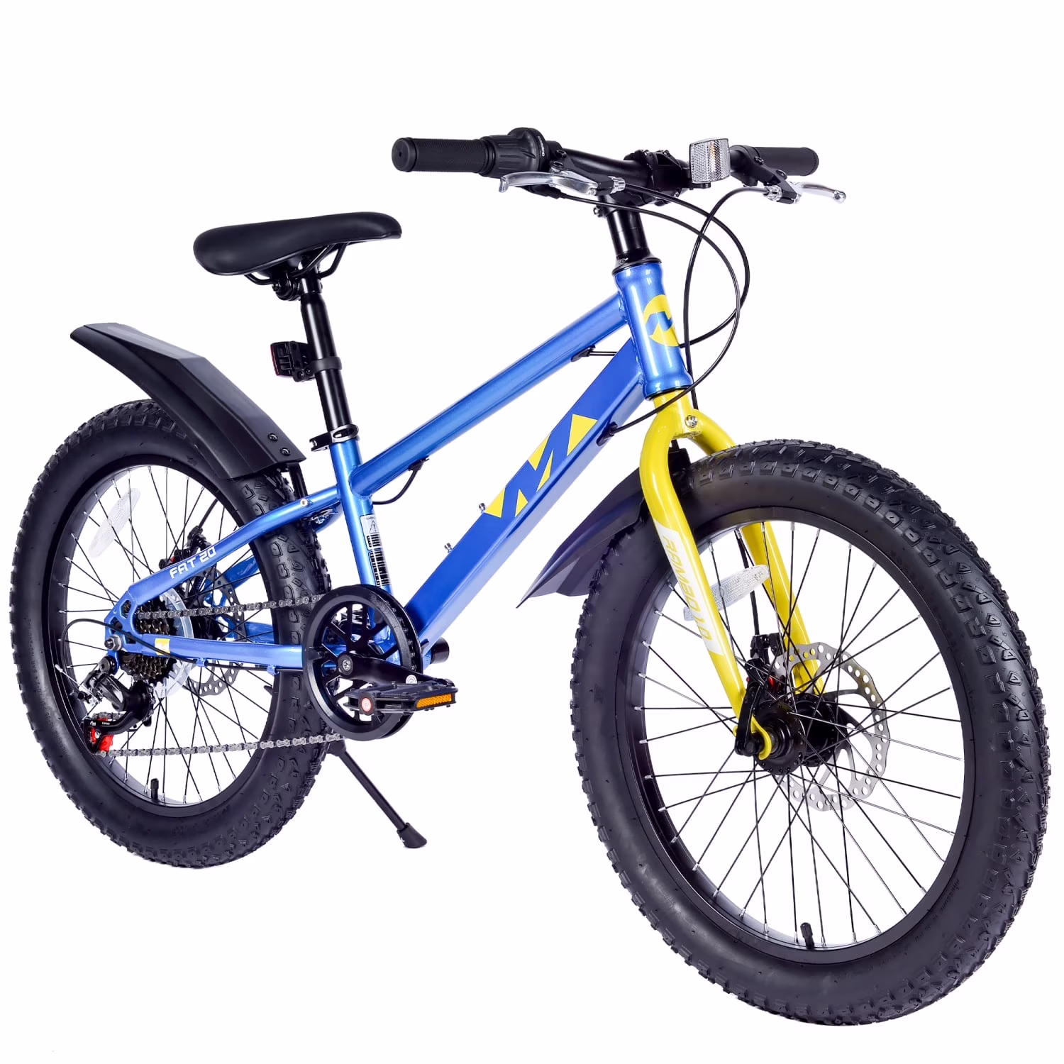 Ambifirner Newest Bike Fat Tire Mountain Bike with 20 Inch Wheels, 21 Speed with High Carbon Steel