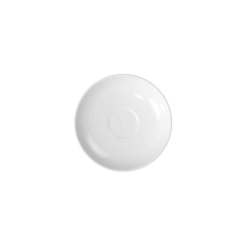Anmut Espresso cup saucer - White, 4.8'', Premium Bone Porcelain