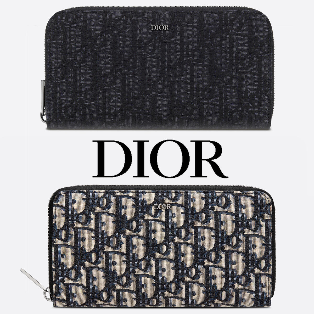 DIOR*オブリークジャガード ロングウォレット*モノグラム財布