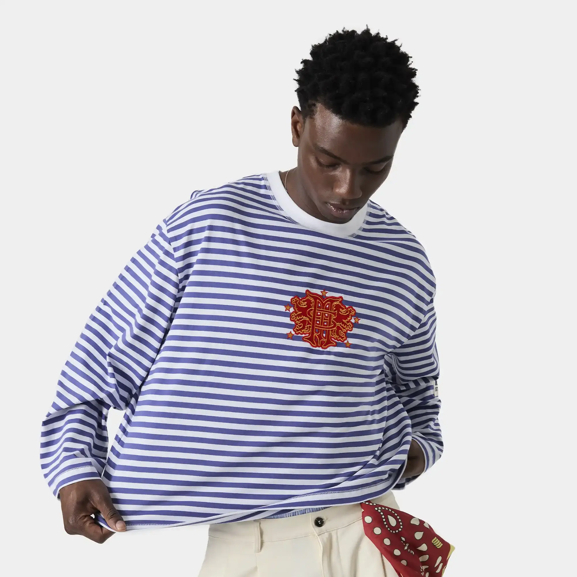 Horizon Striped Deep Cobalt Long Sleeve