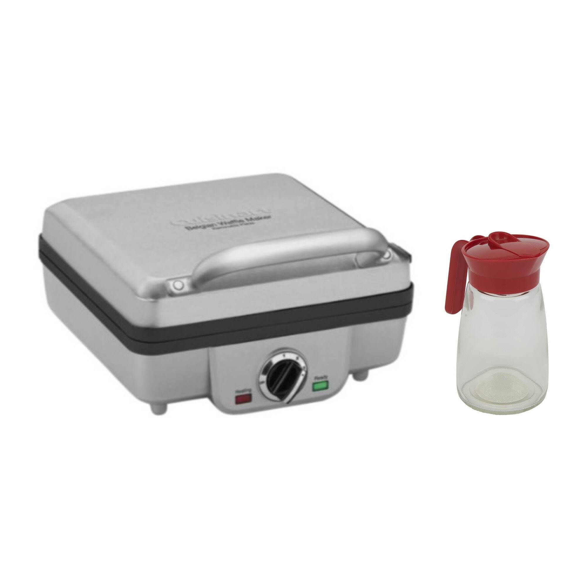 Cuisinart WAF-300P1 4-Slice Belgian Waffle Maker w/ Pancake Plates - Stainless Steel