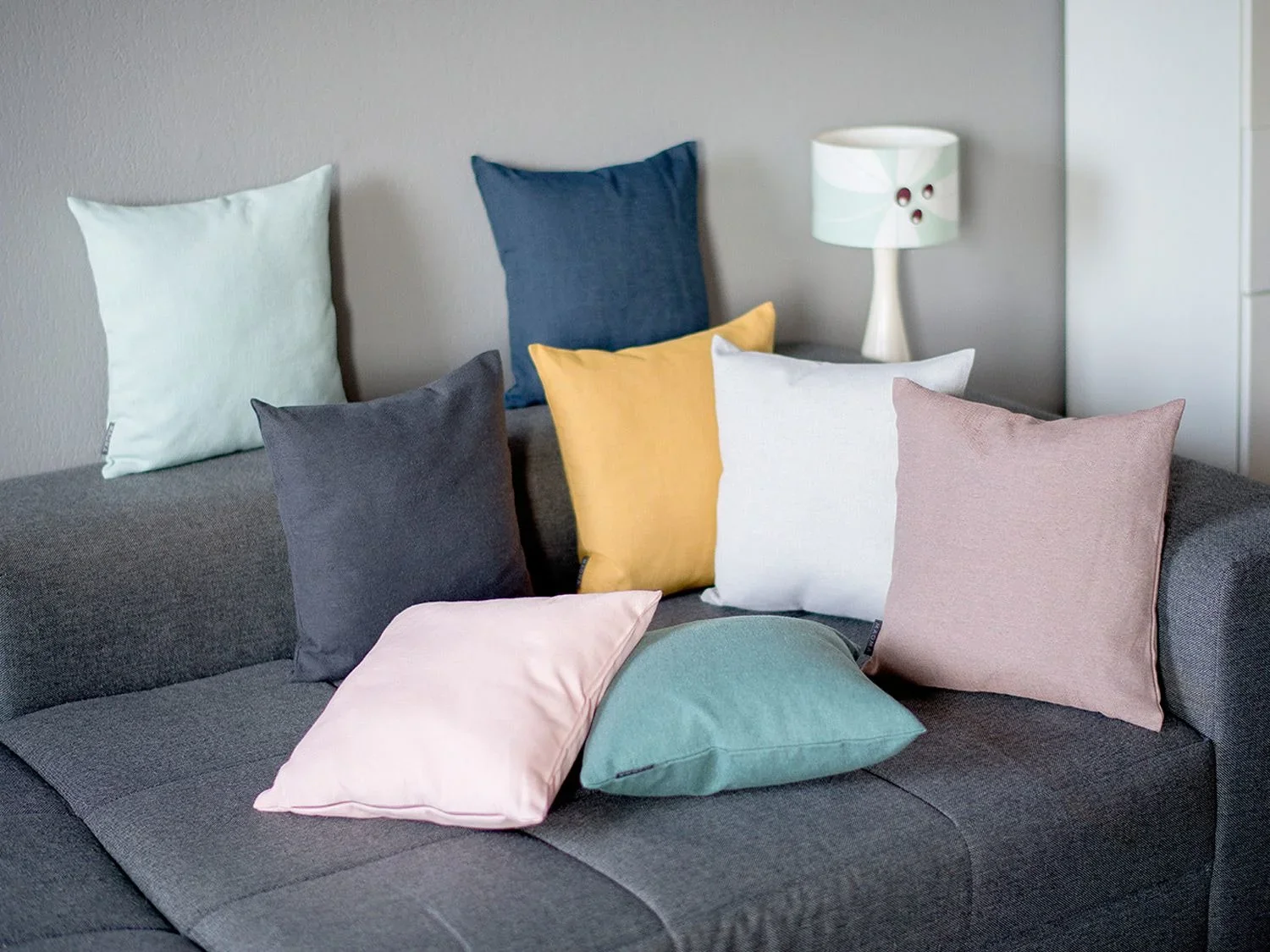 MAGMA Lot de 2 housses de coussin, 40 x 40 cm ou 50 x 50 cm