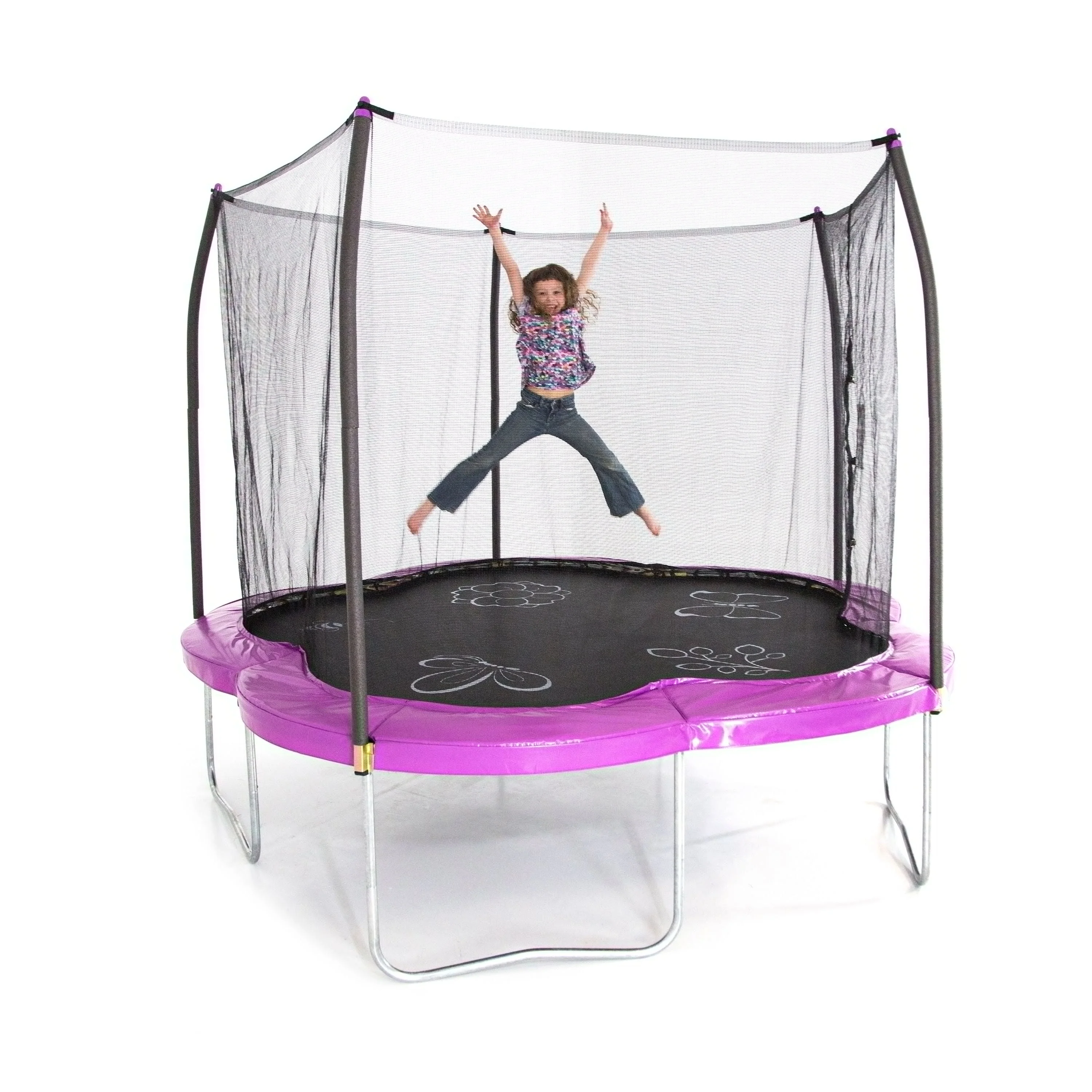 Skywalker Trampolines 11′ Adventure Arena Trampoline with Enclosure - Imagination Garden