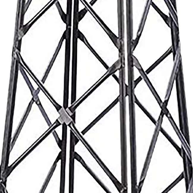 Achla Designs Lattice Obelisk Garden Trellis, 67 Inch Tall, Graphite Powder Coat Finish