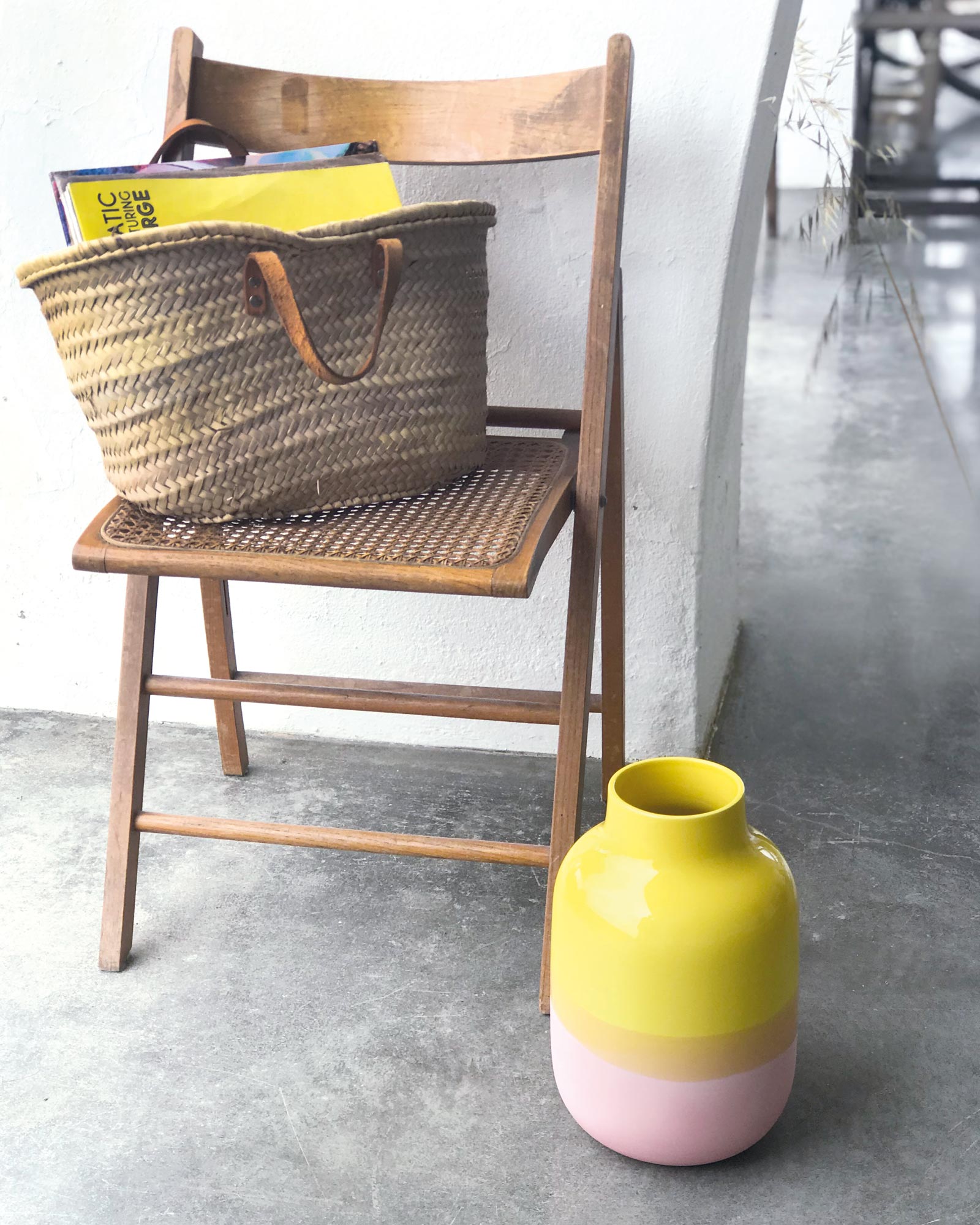 NUNO - VASE L YELLOW ROSÉ