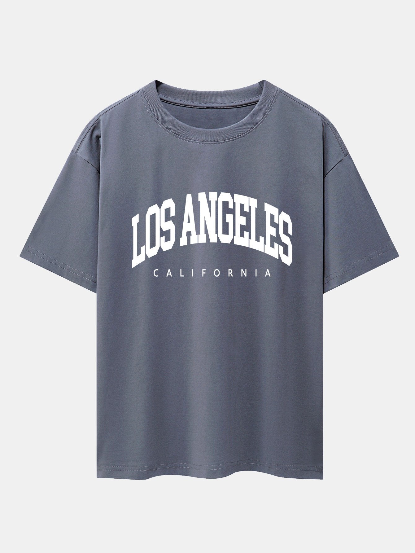 T-shirt oversize imprimé lettres Los Angeles