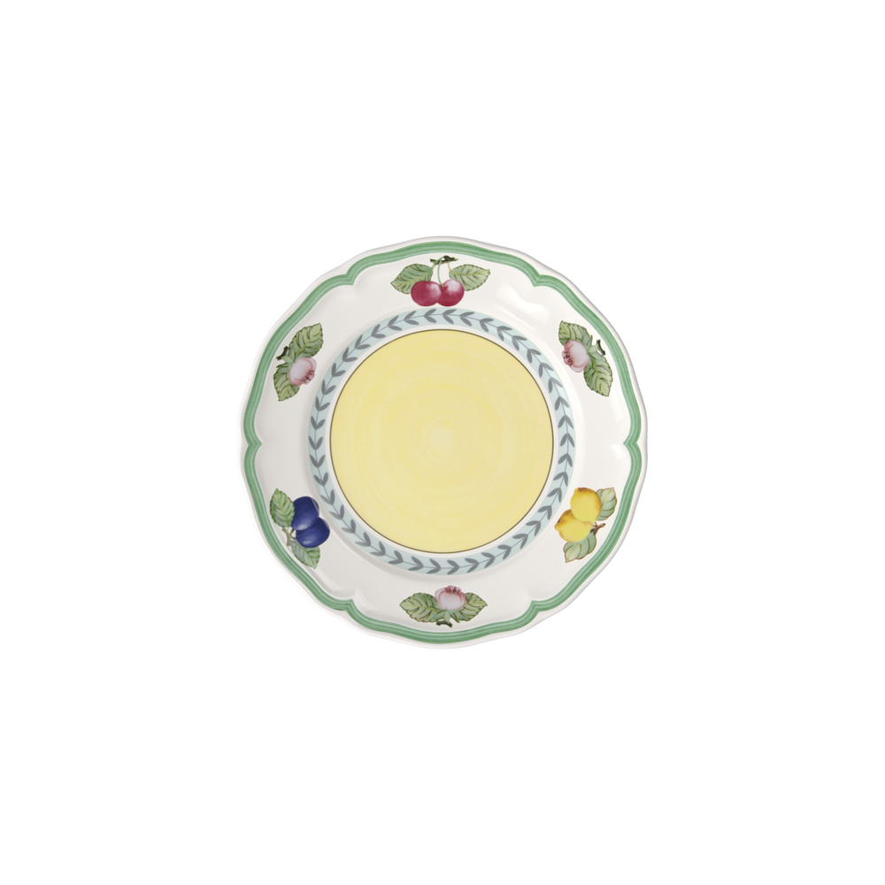 French Garden Salad/ Dessert Plate - Multi-colored, 8.2'', Premium Porcelain