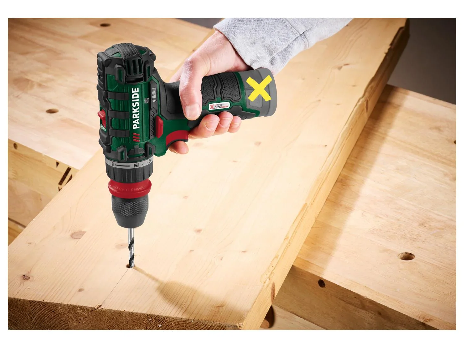 PARKSIDE Perceuse-visseuse sans fil PBSA 12 F5, 12 V