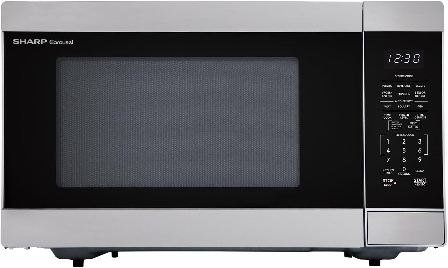 Sharp SMC1662KS 1.6 cu1100W Stainless Steel Countertop Microwave Oven