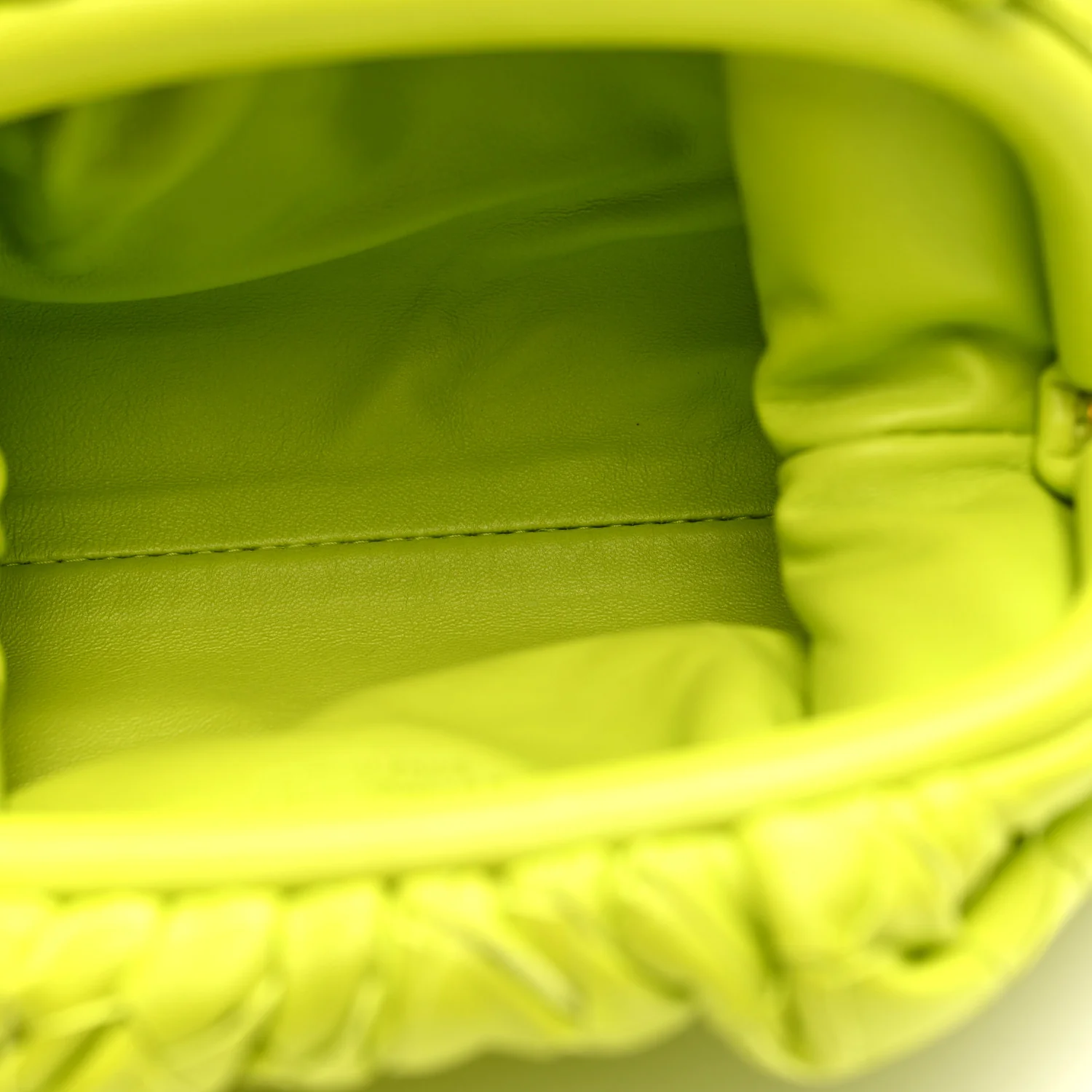 Nappa Intrecciato The Mini Pouch Kiwi