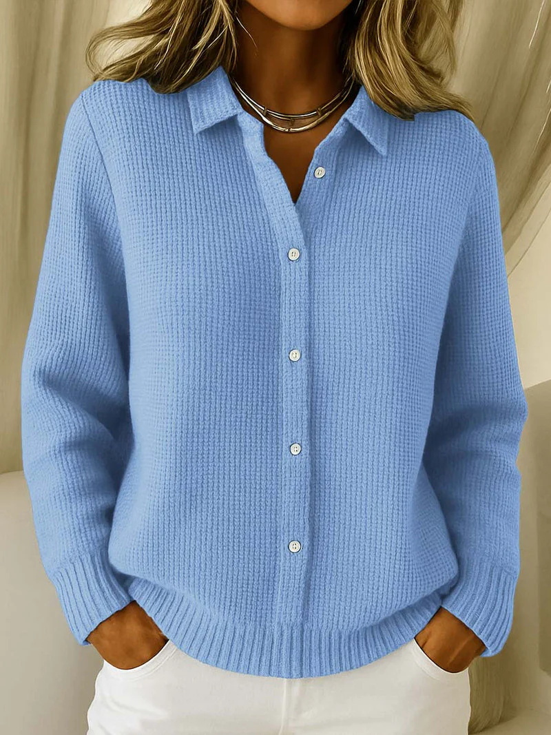 Blouse en maille côtelée douce