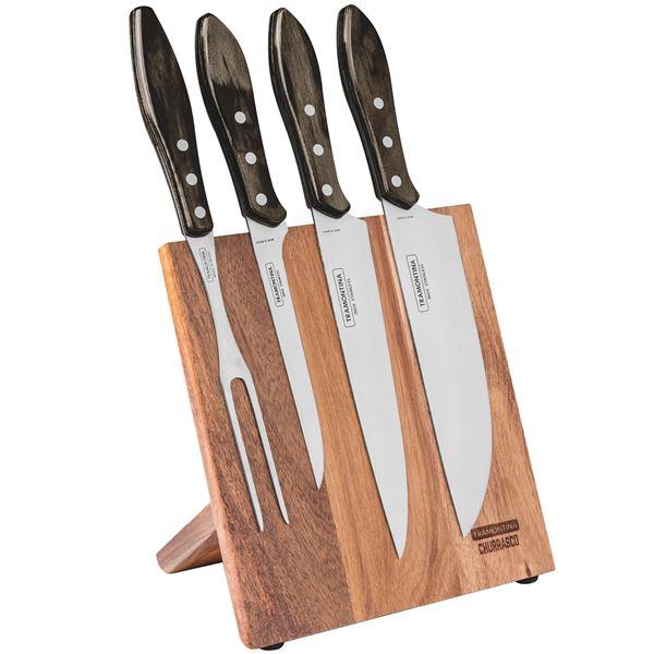 Magnetisk knivholder med kniver tre