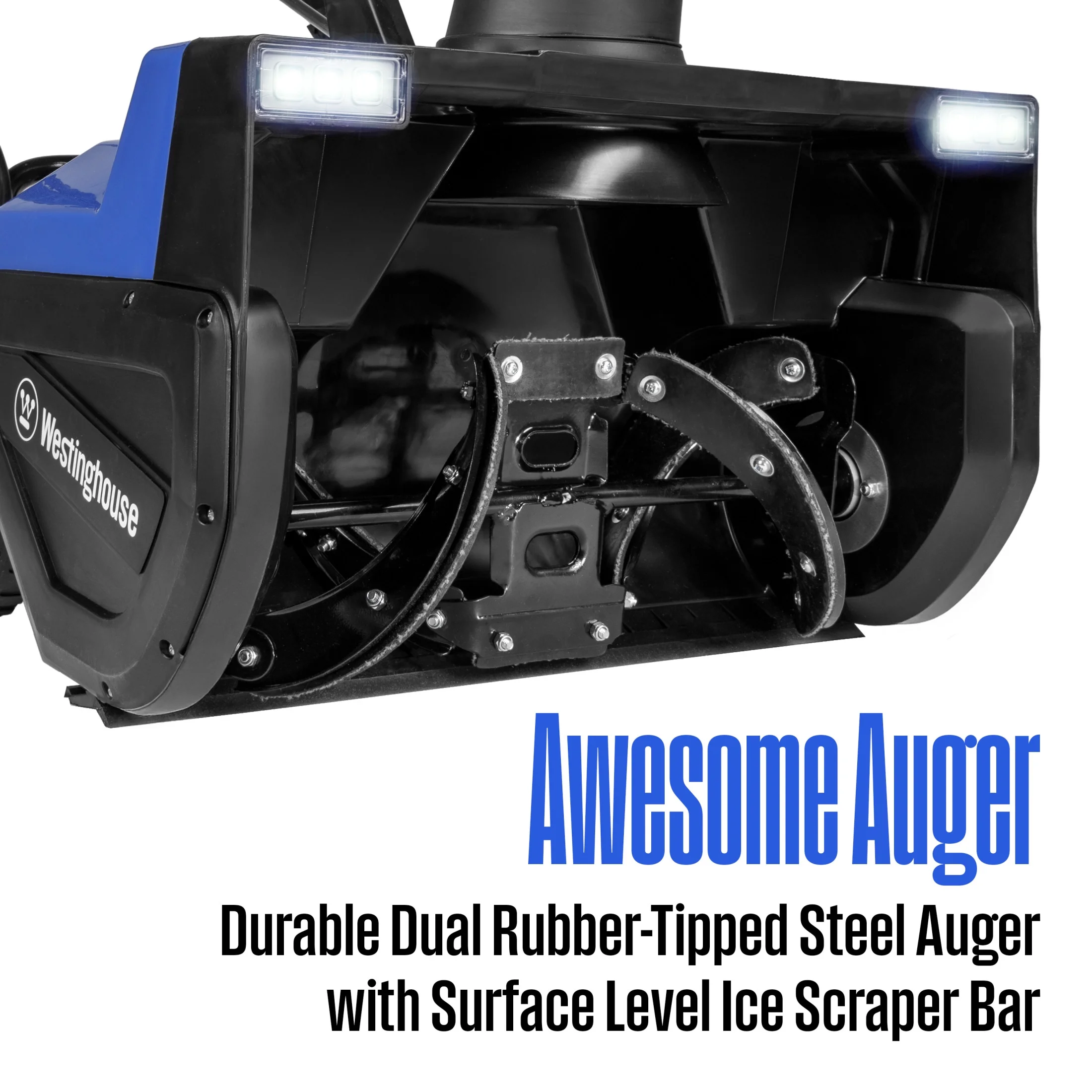 WSnow22 Corded Snow Blower 22 Inch, Steel Auger, Dual LED Lights, Electric Snow Blower with 25ft Throwing Distance, Plows 840lbs/min, Adjustable Chute - Image 5