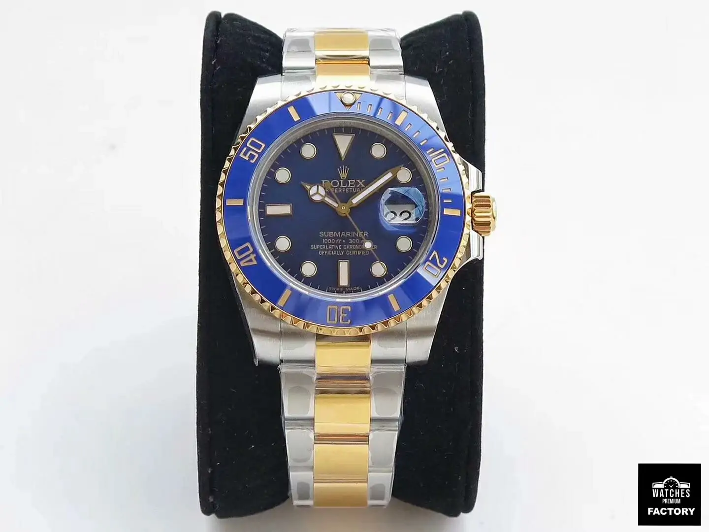Rolex Submariner Date 116613LB VR Factory Yellow Gold Wrapped Blue Dial