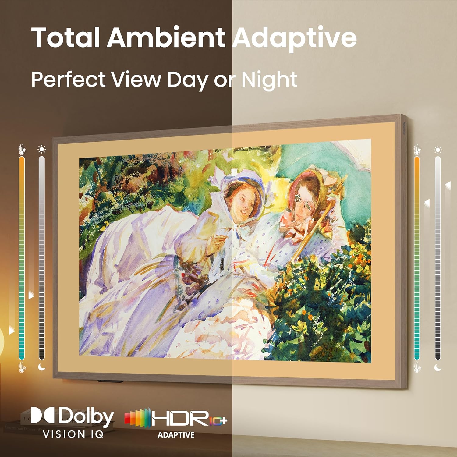 Hisense 65-Inch Class QLED 4K S7N CanvasTV™ Series Dolby Vision HDR Google Smart TV (65S7N) - 144Hz  Art Mode  Anti-Glare Panel  Hi-Matte Display  Frame & UltraSlim Wall Mount Included