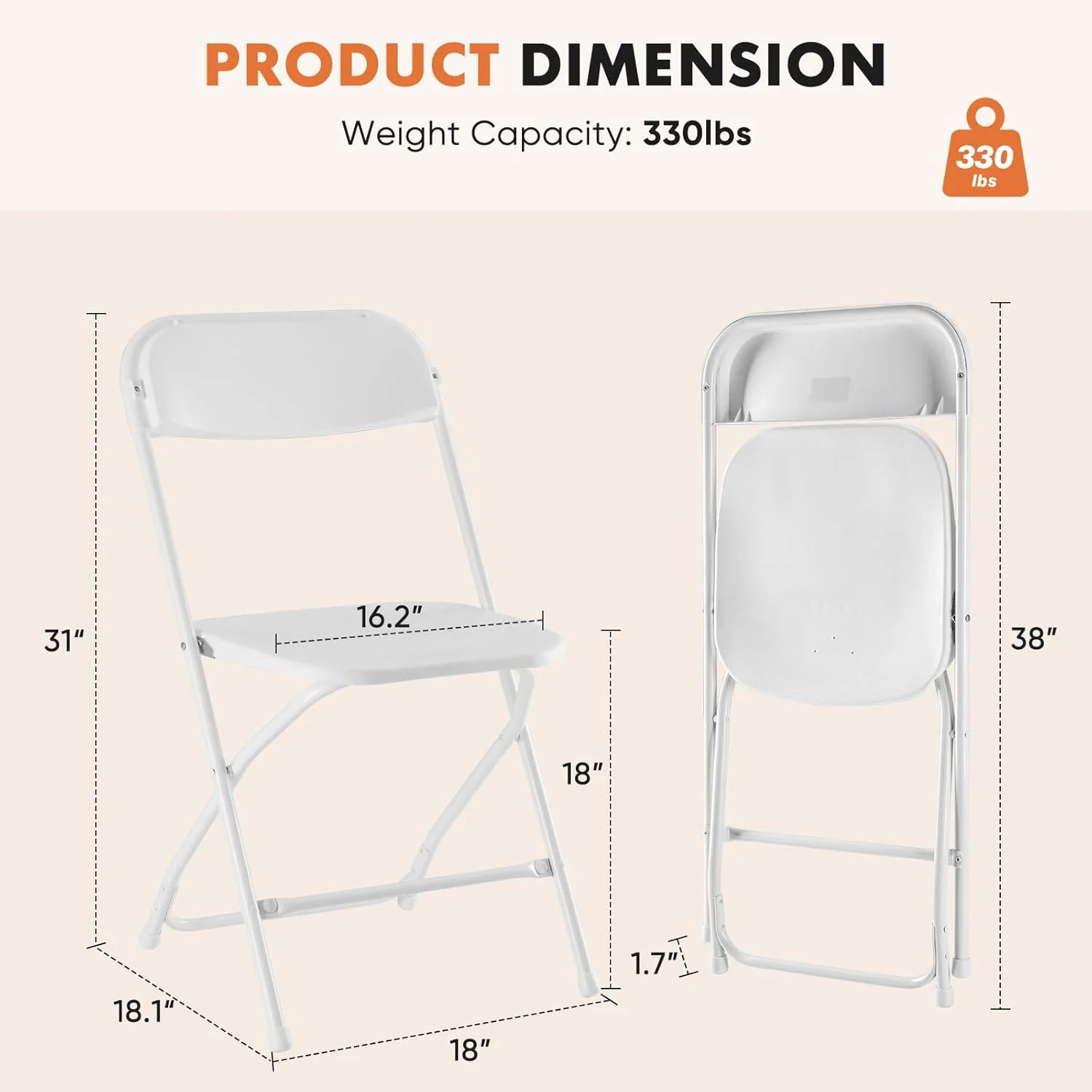 Lot de 12 chaises pliantes Sweetcrispy, chaises pliantes rembourrées en cuir, chaises pliantes robustes en métal