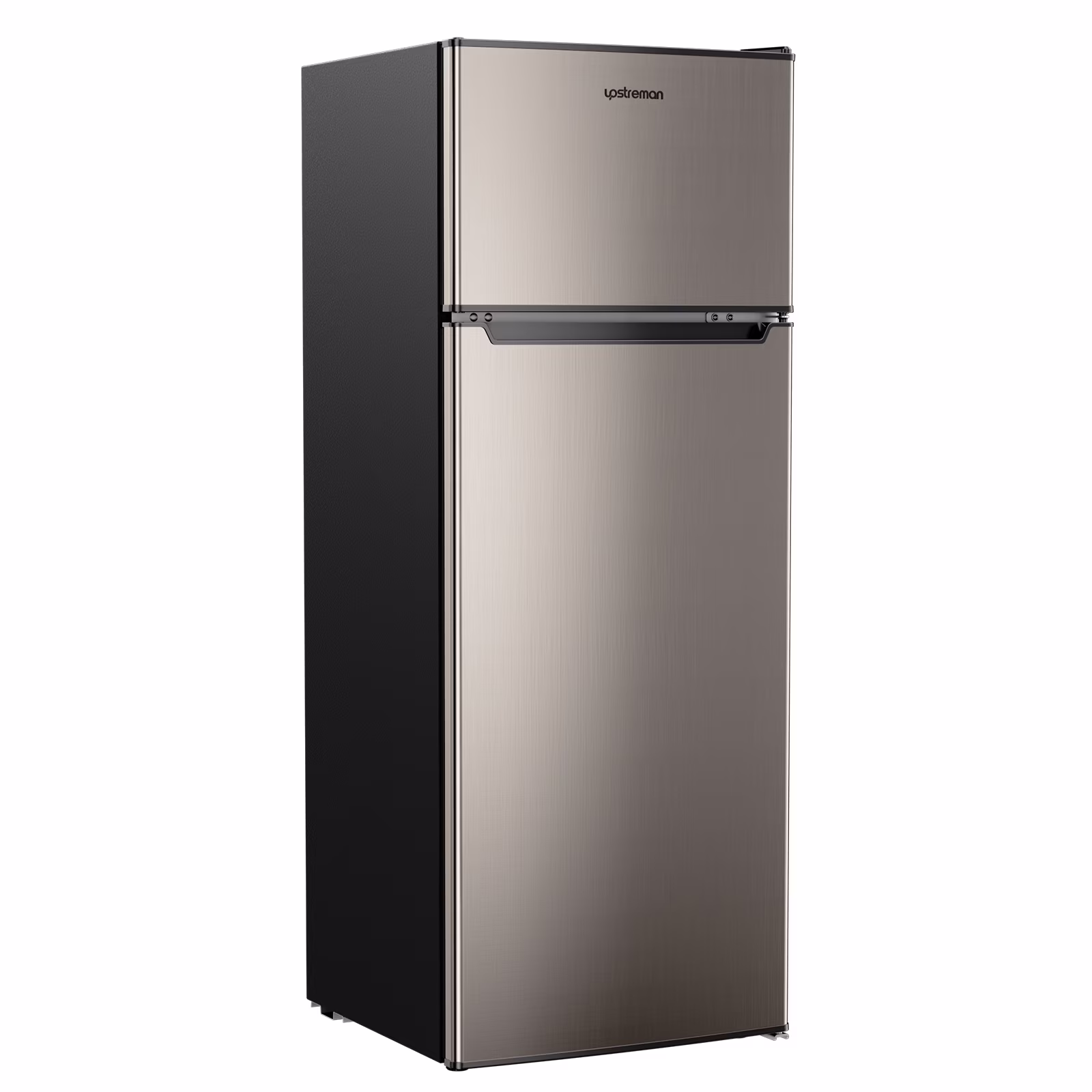 7 7 Cu ft Top Freezer Refrigerator, Two Door Refrigerator Large Capacity with Adjustable Thermostat and Reversible Door, BD75 Black(Black) Image 5