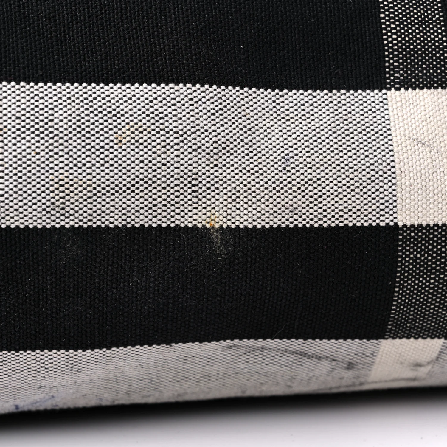 Coated Canvas Mega Check Medium Doodle Tote Black White