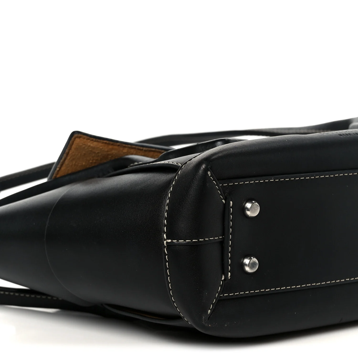 French Calfskin Maxi Intrecciato Arco 33 Black