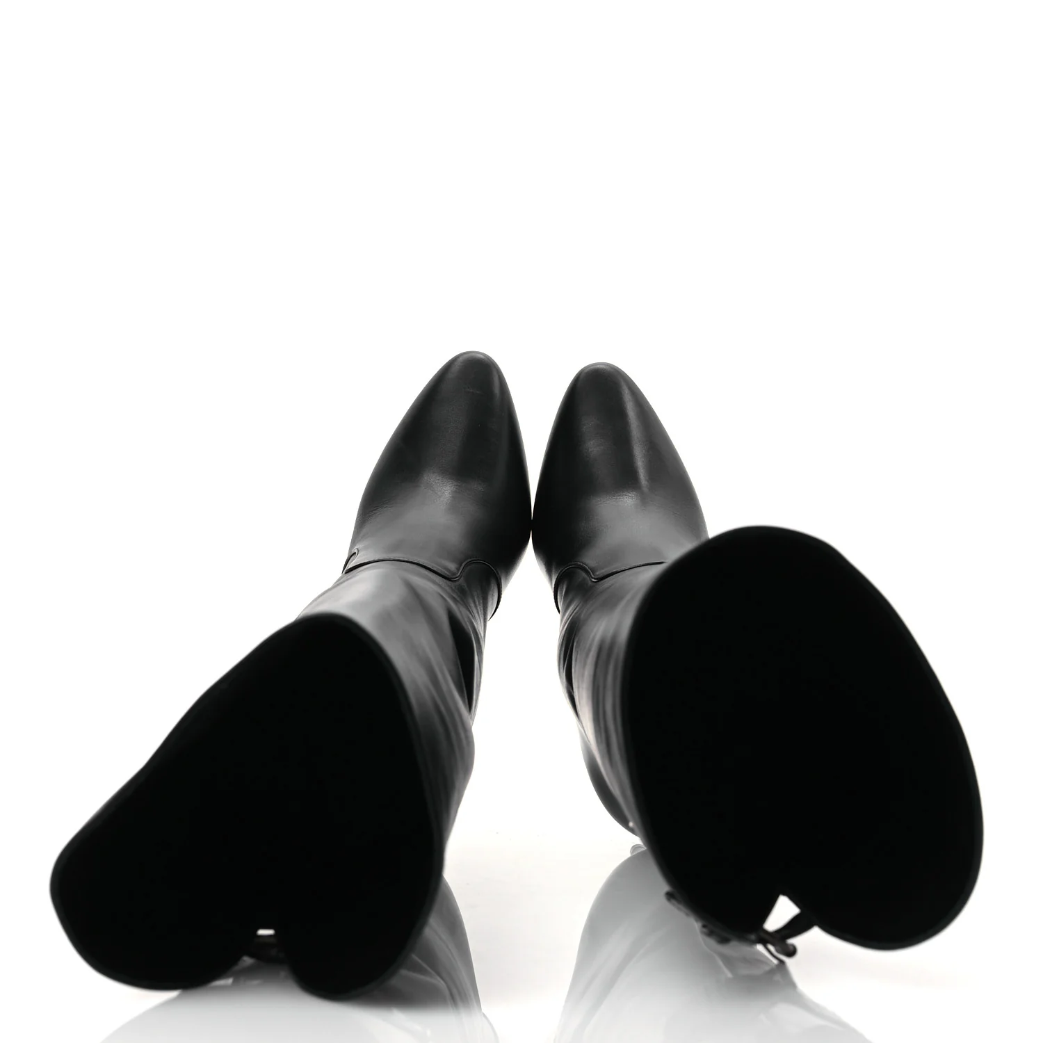 Lambskin Koller 110 Tall Boots 36.5 Black