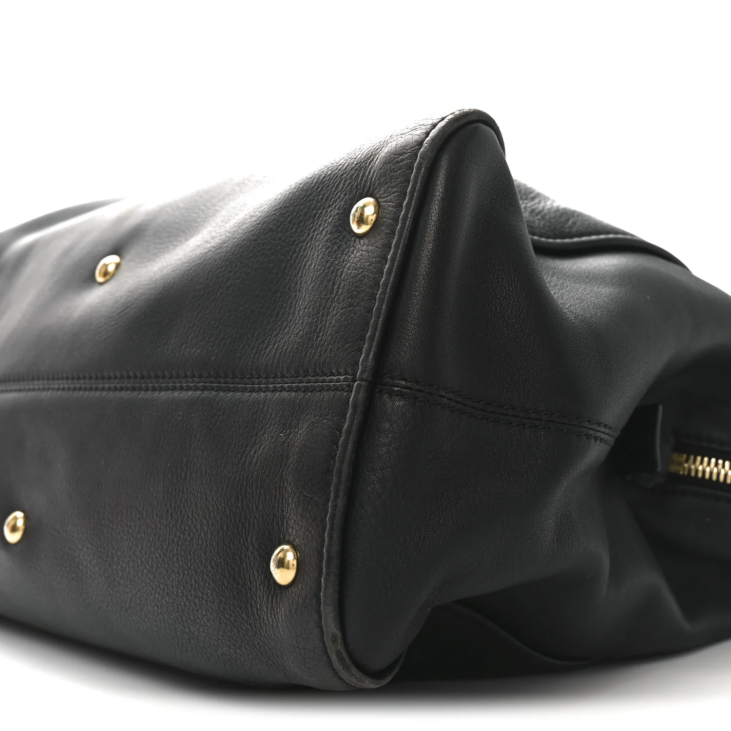 Vitello Dolce Marmol Large Chameleon Tote Black