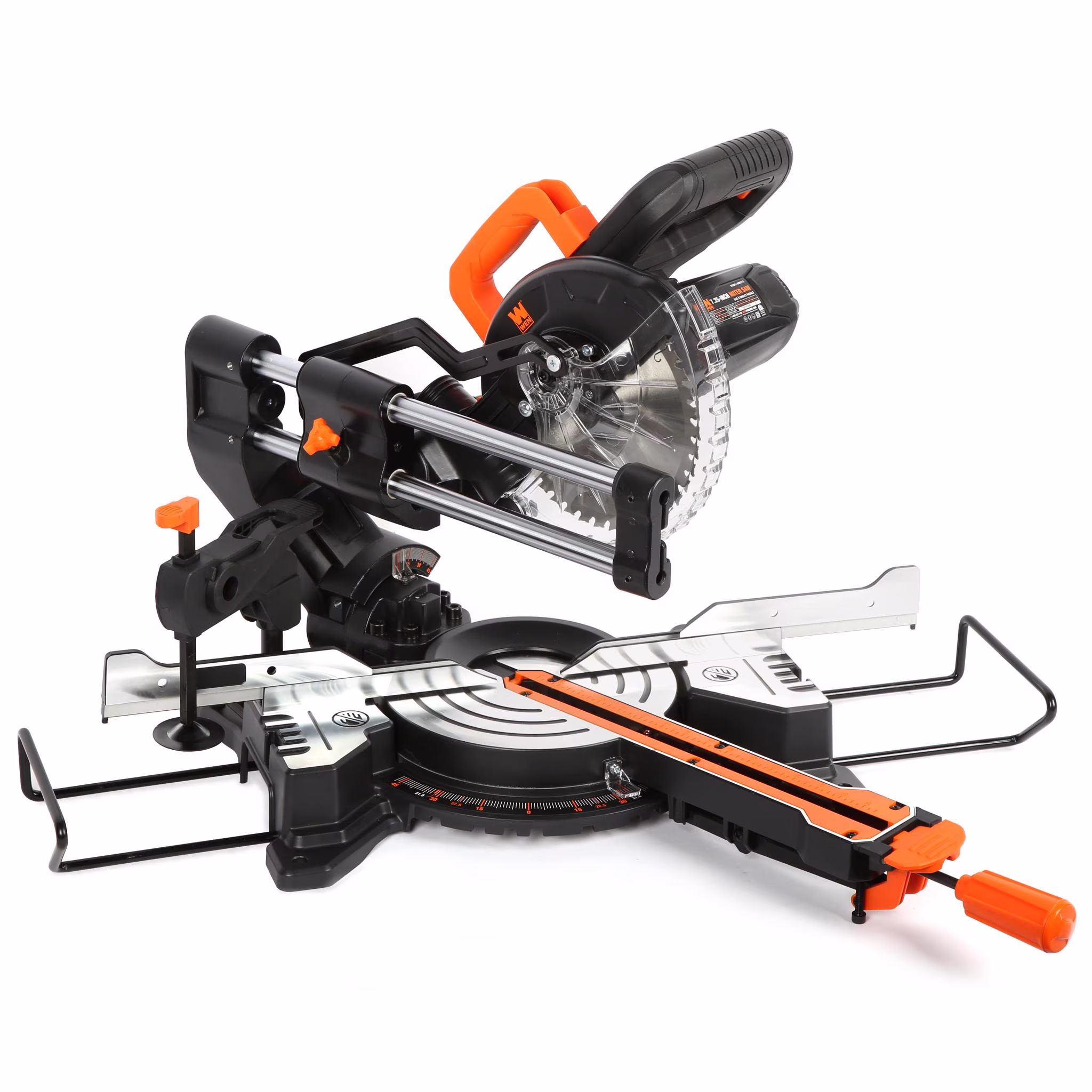 9.5-Amp 7.25-Inch Single Bevel Compact Sliding Compound Miter Saw with LED Cutline Guide