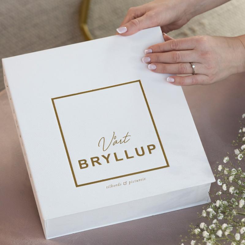 Bryllupsplanlegger 17,5x4x24 cm beige