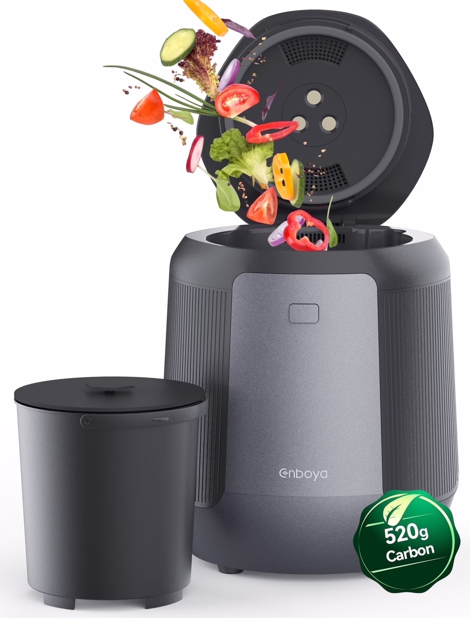 Smart Electric Composter, 4.2L Odorless Quiet Indoor Compost Bin for Food Waste Recycling