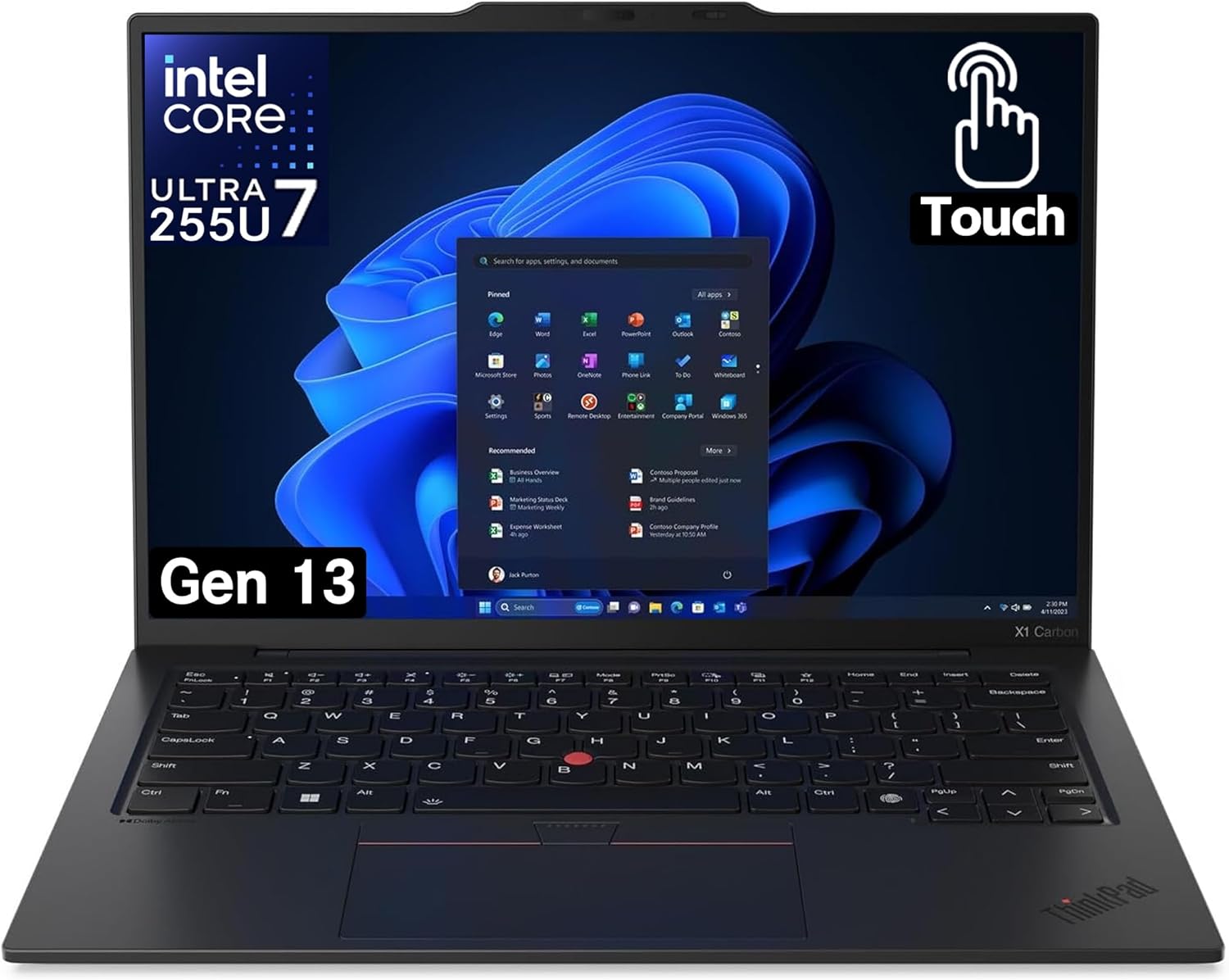 Lenovo Gen 13 ThinkPad X1 Carbon Touchscreen Laptop with Intel Ultra 7 265U Processor  14