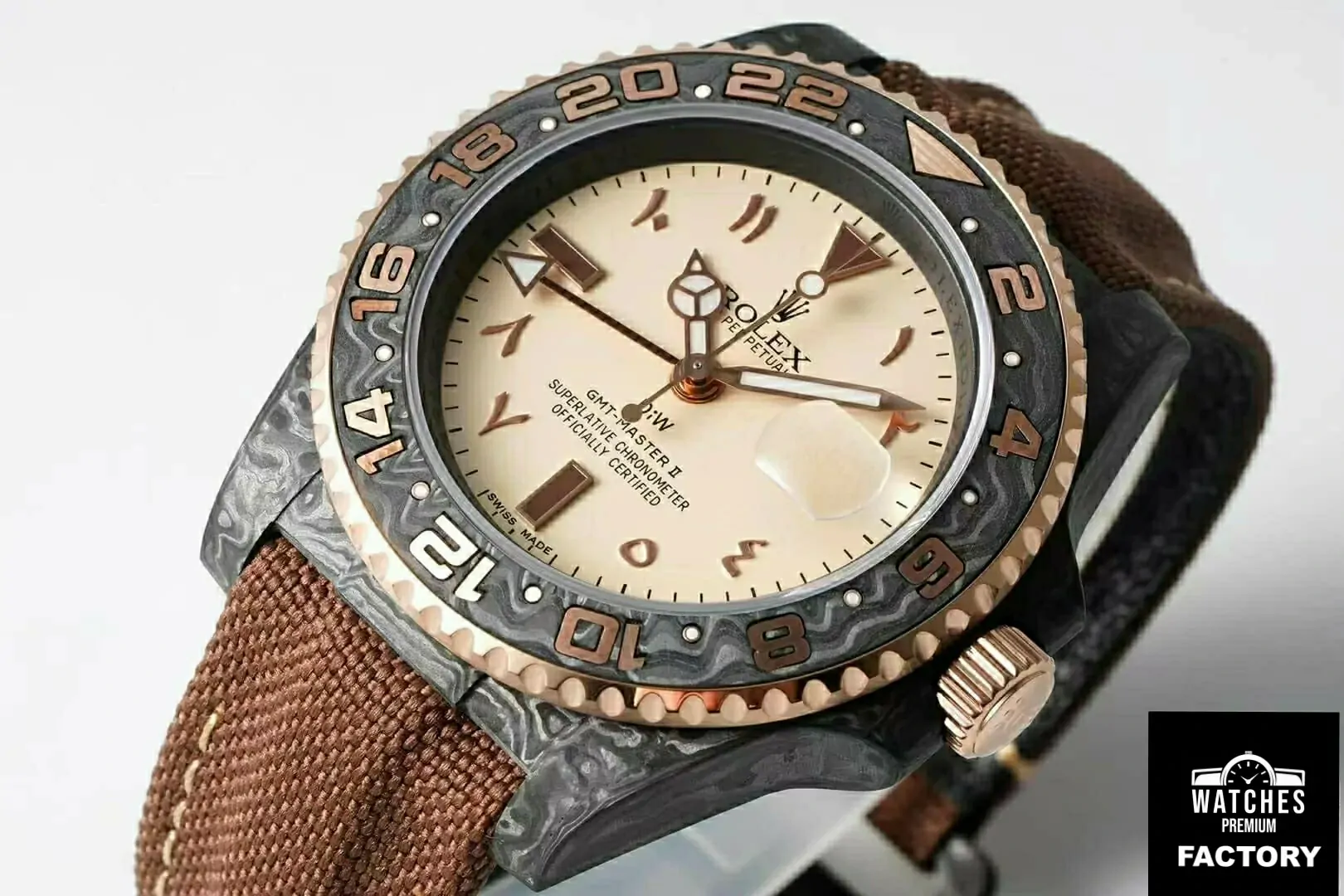 Rolex GMT-MASTER II Diw Brown Strap