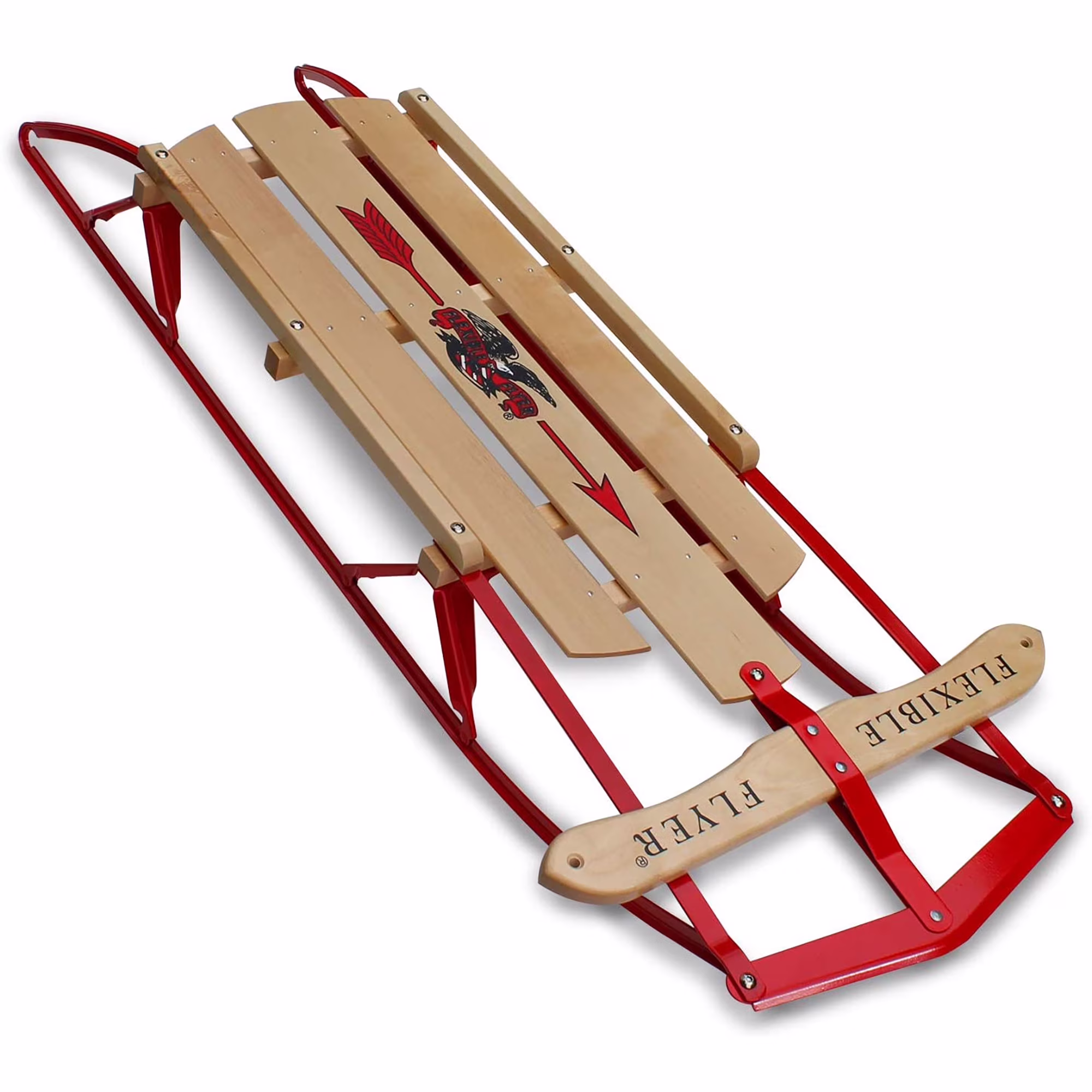 1048 Metal Runner Steel Wood Snow Slider Sled, 48 inch(48")