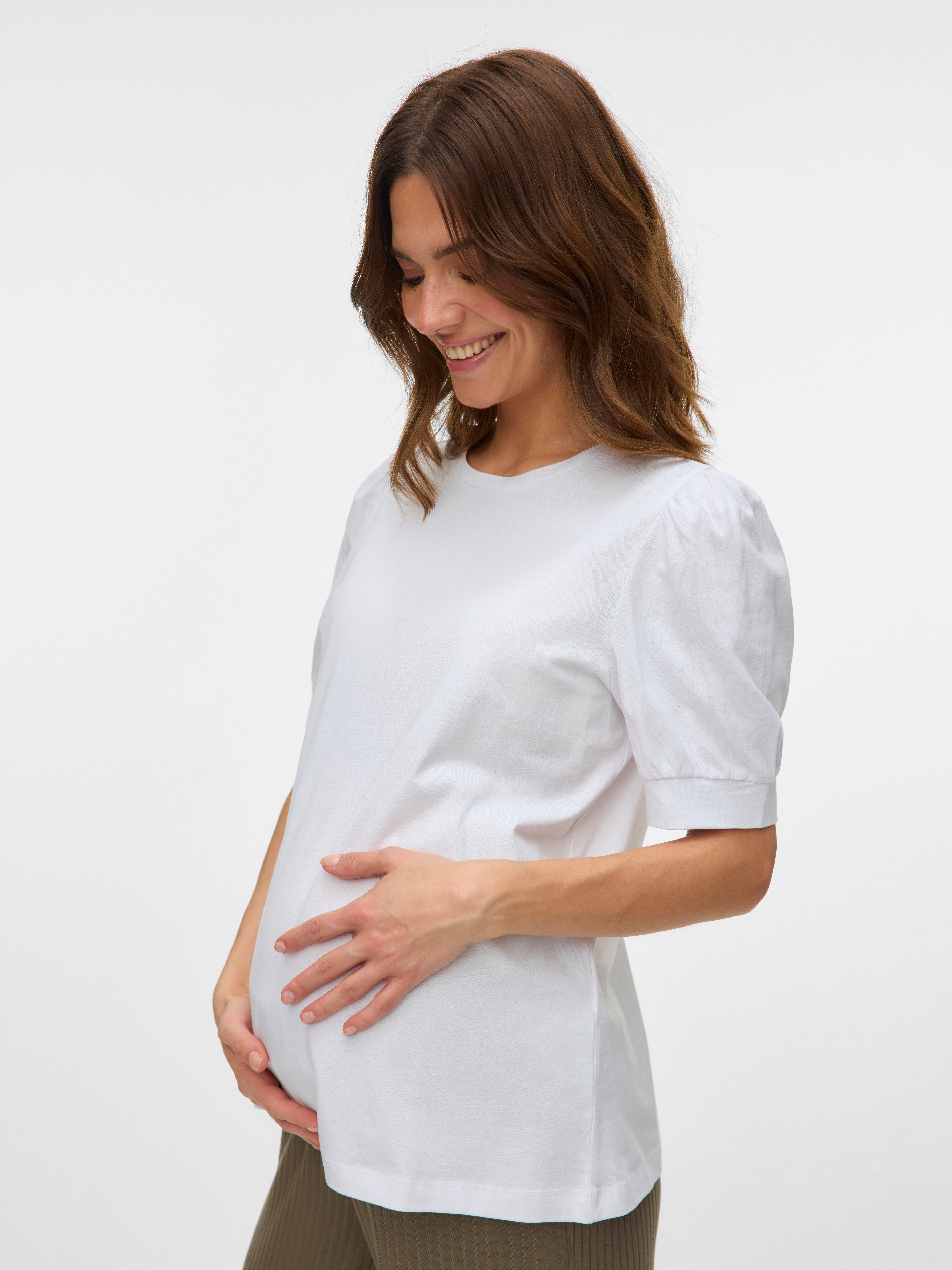 VERO MODA® Regular Fit Round Neck Balloon sleeves T-Shirt