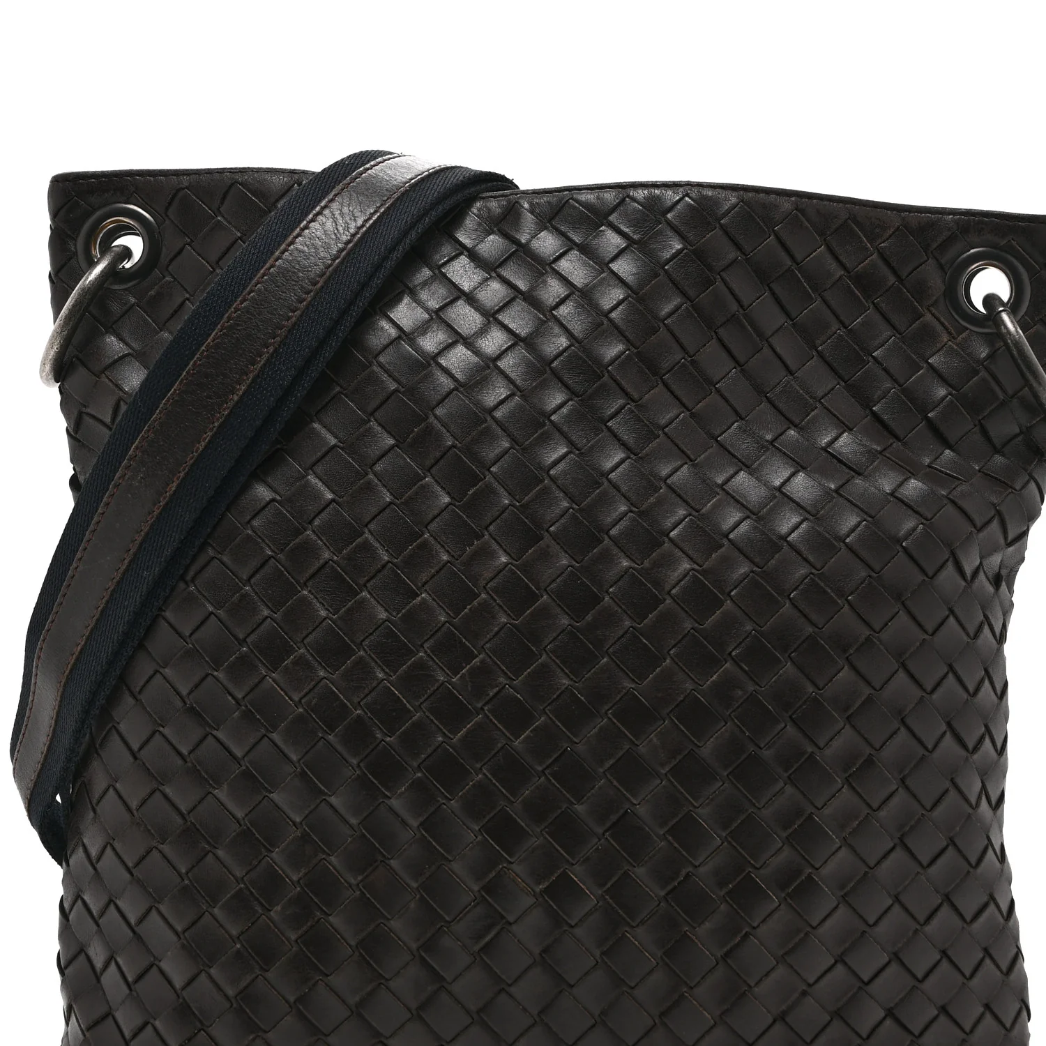 Nappa Intrecciato VN Crossbody Messenger Bag Brown