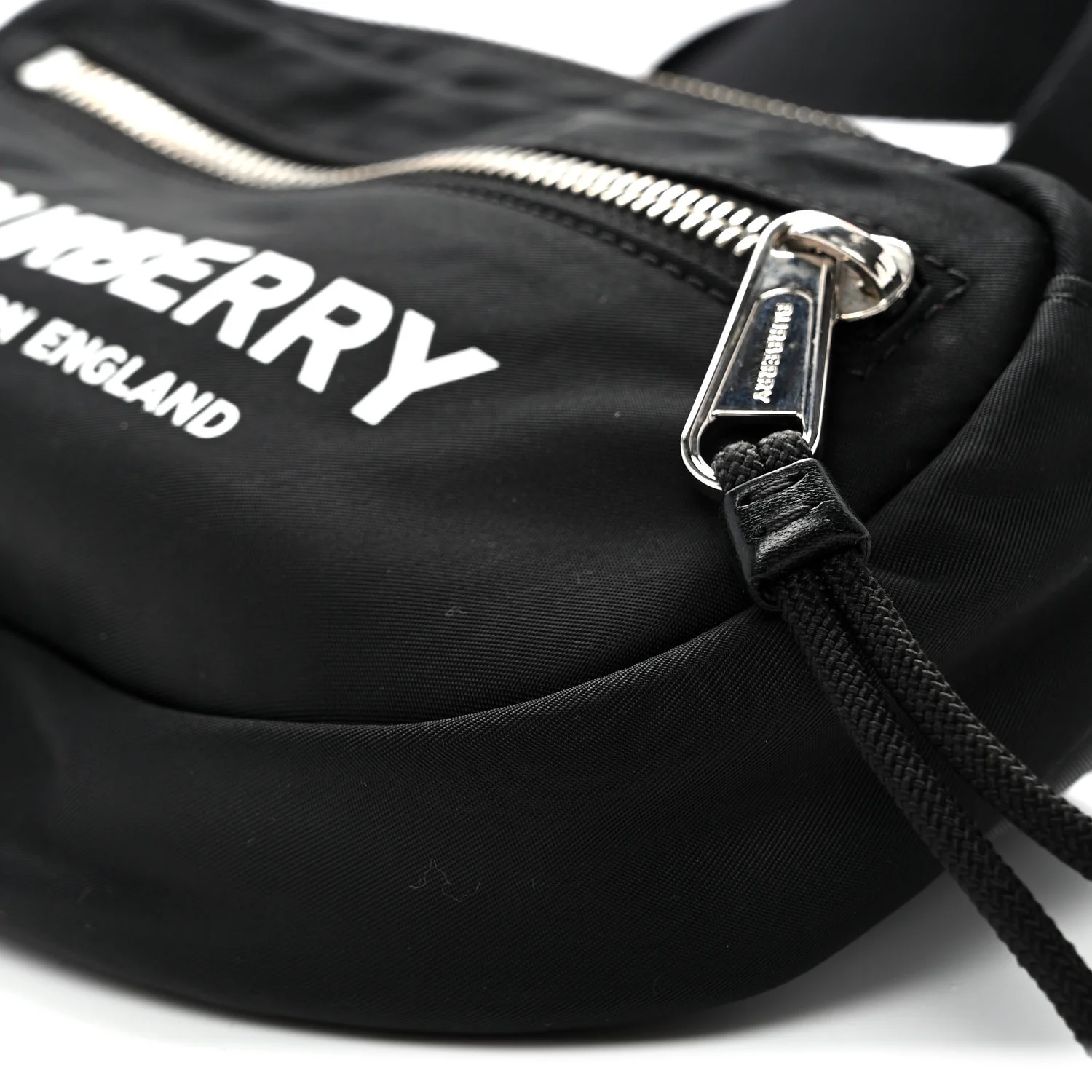 Econyl Logo Print Small Cannon Bum Bag Black