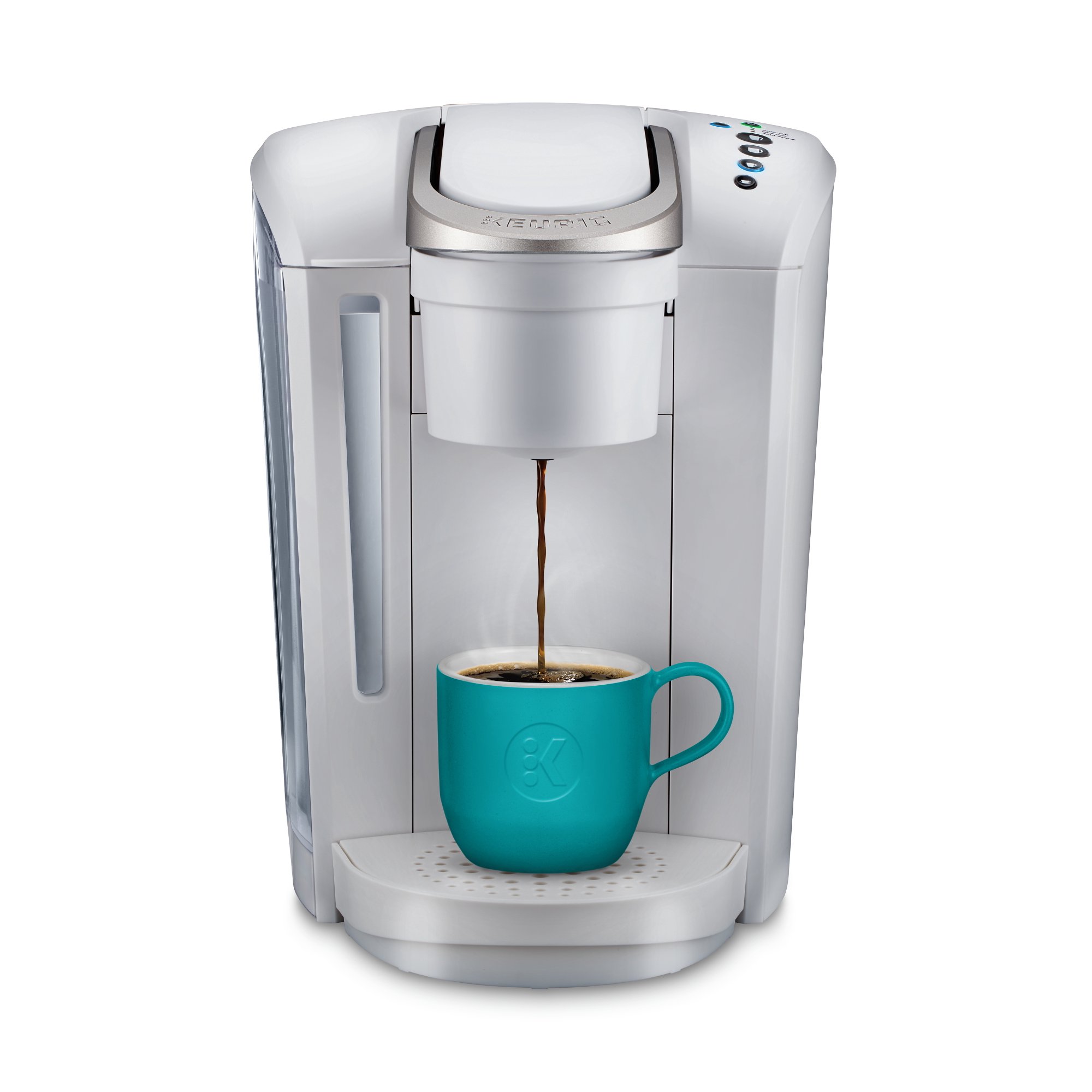 Cafetière Keurig K-Select à dosettes K-Cup, blanc mat, à portion individuelle