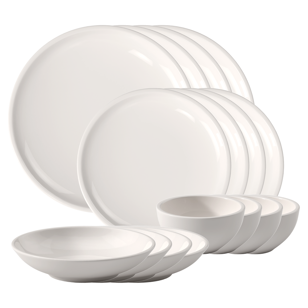 Artesano Dinnerware set - White, Premium Porcelain