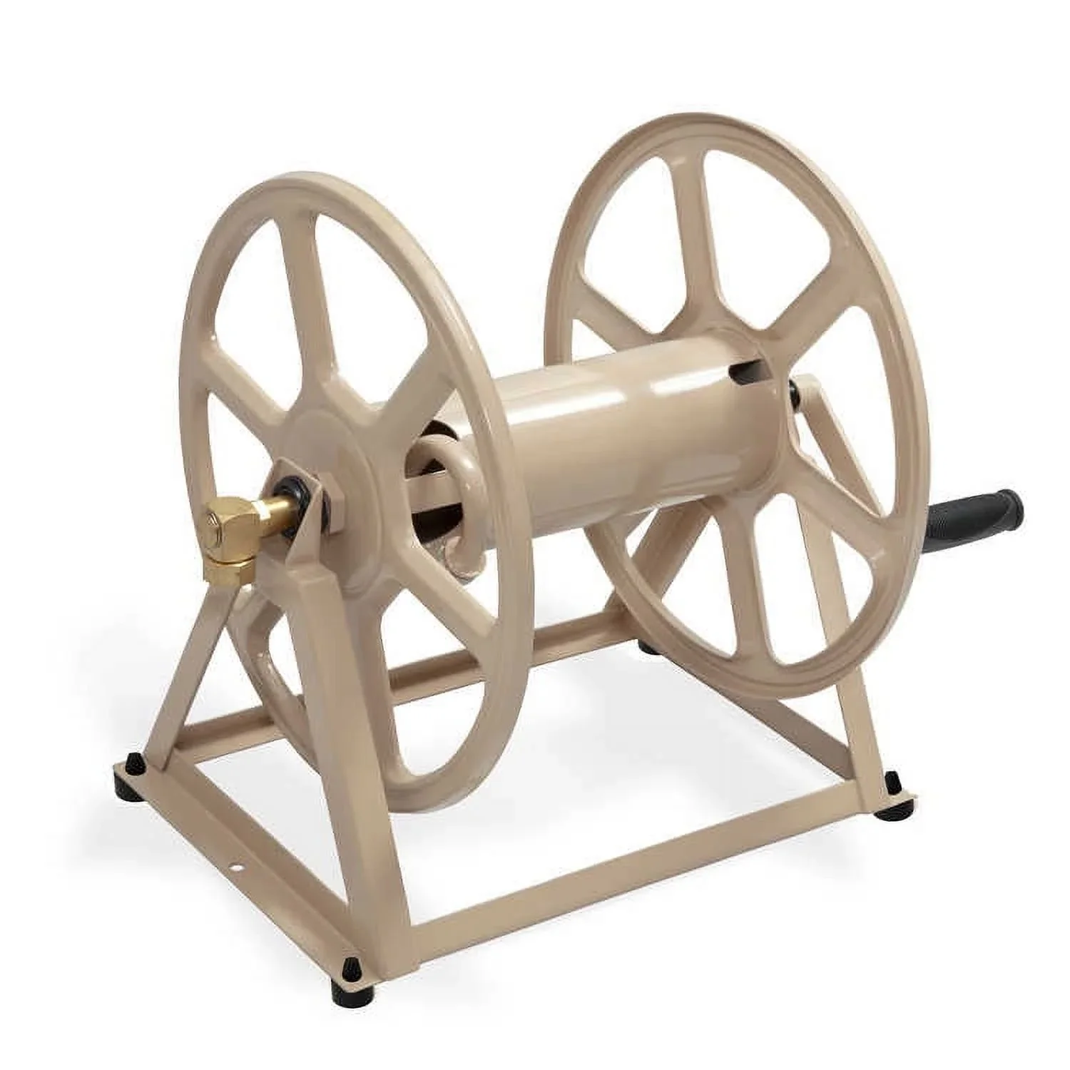 Liberty Garden 709 Dual Mounted Steel Garden Hose Reel w/ Crank Handle