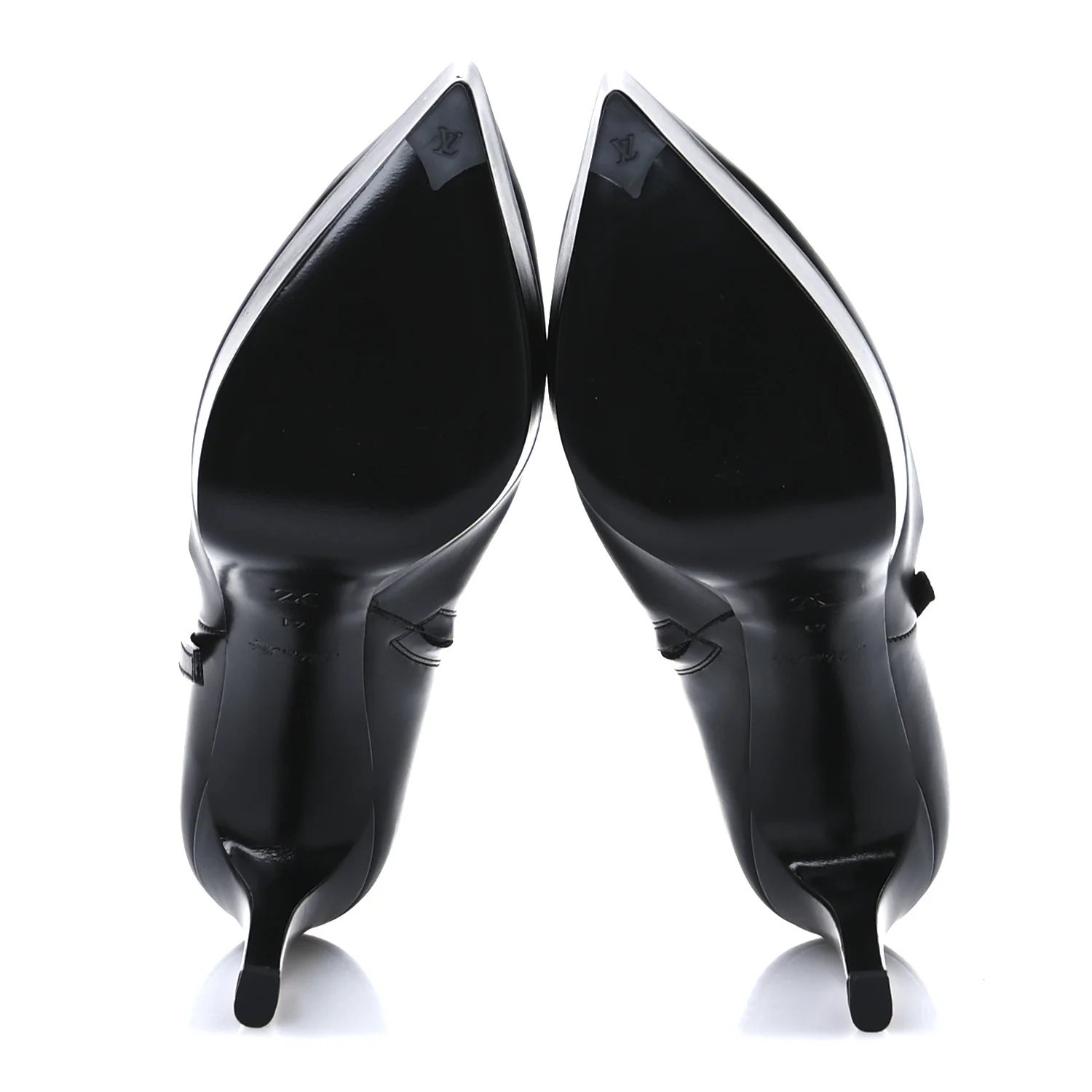 Calfskin LV Roxy Platform Ankle Boots 41 Black