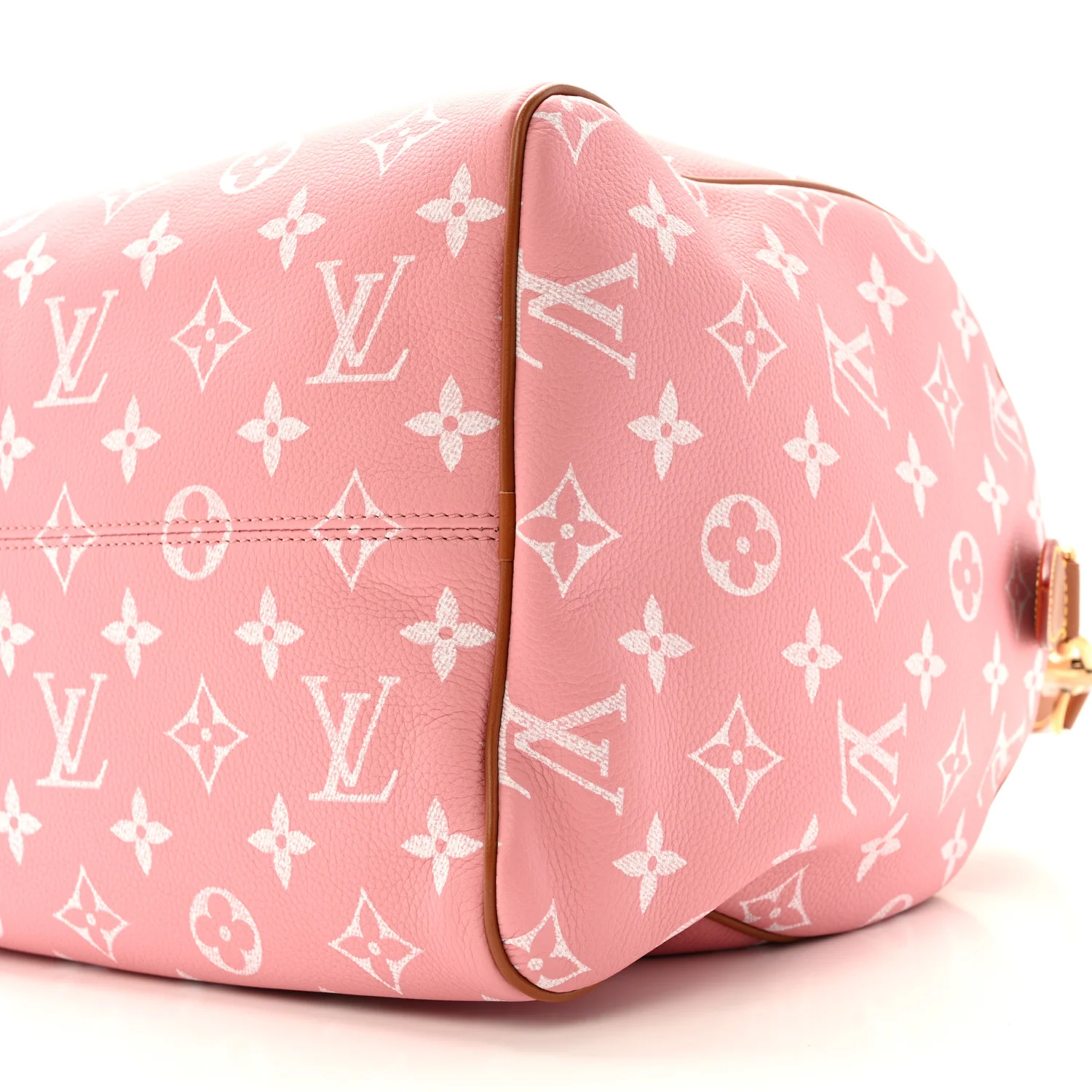 Calfskin Monogram Speedy P9 Bandouliere 40 Pink Sakura