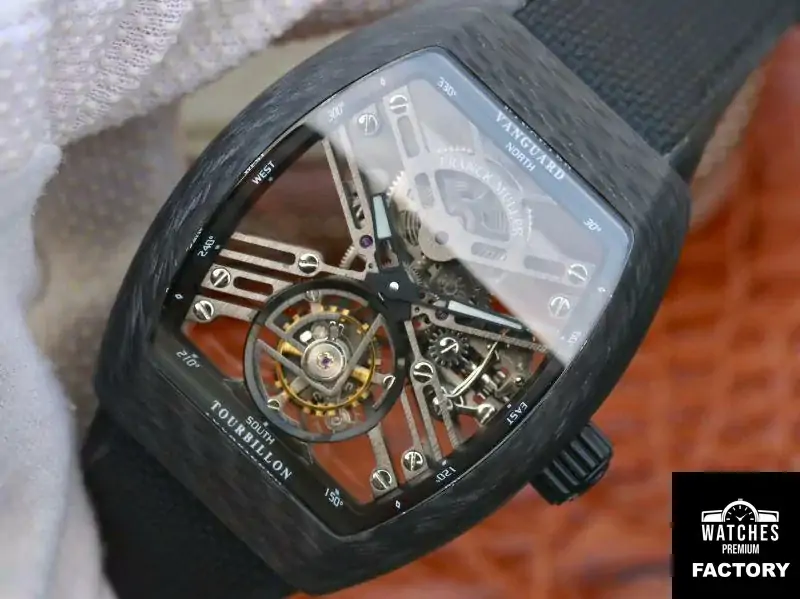 Franck Muller Vanguard Skeleton V45 T SQT Tourbillon Skeleton Dial