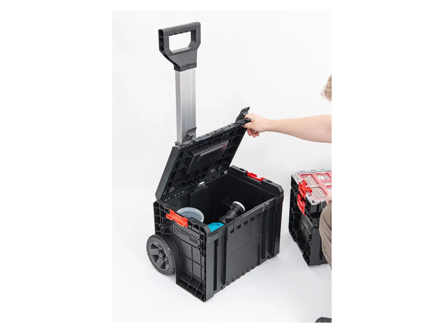 Qbrick System Kit caisse  outils sur roulettes, 3 pices