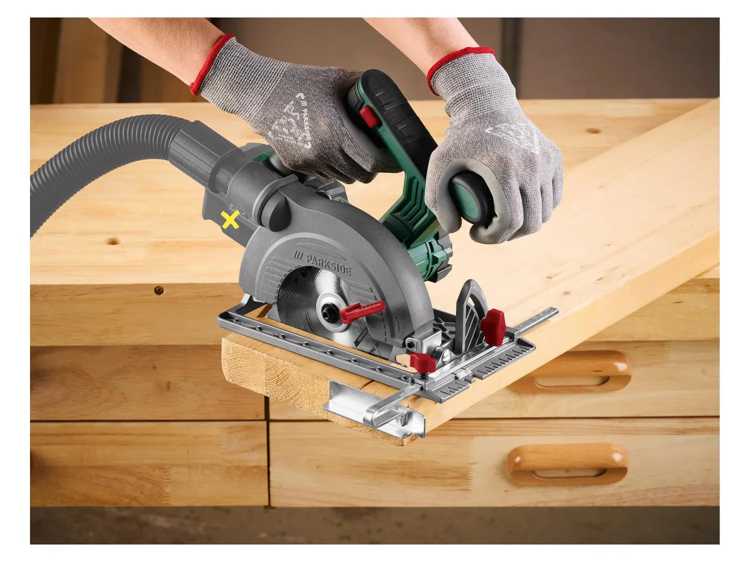 PARKSIDE Scie circulaire sans fil PHKSA 20-Li C4, 20 V