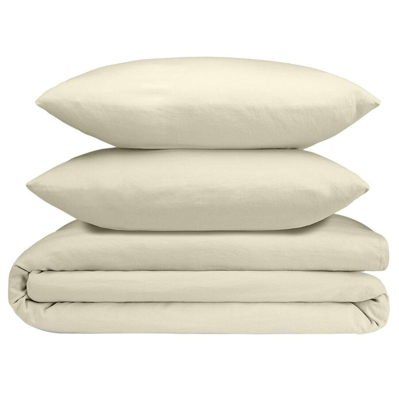 Parure de lit 2 personnes 240x220cm unie finition boutons (4 modèles)