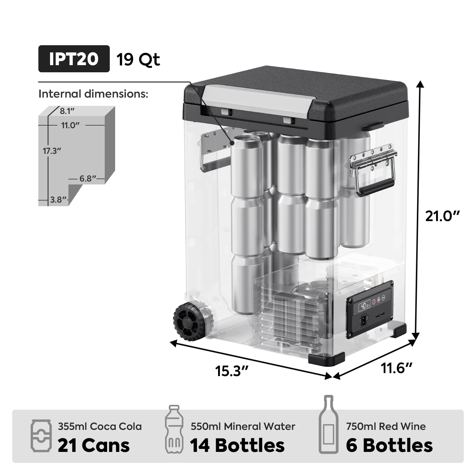 IPT20 Pickup Truck 12 Volt Freezer | ICECO | 18.3 LT