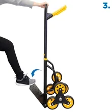 Mount-It! Stair Climber Hand Truck and Dolly , 264 lbs. Capacity Heavy-Duty Trolley Cart