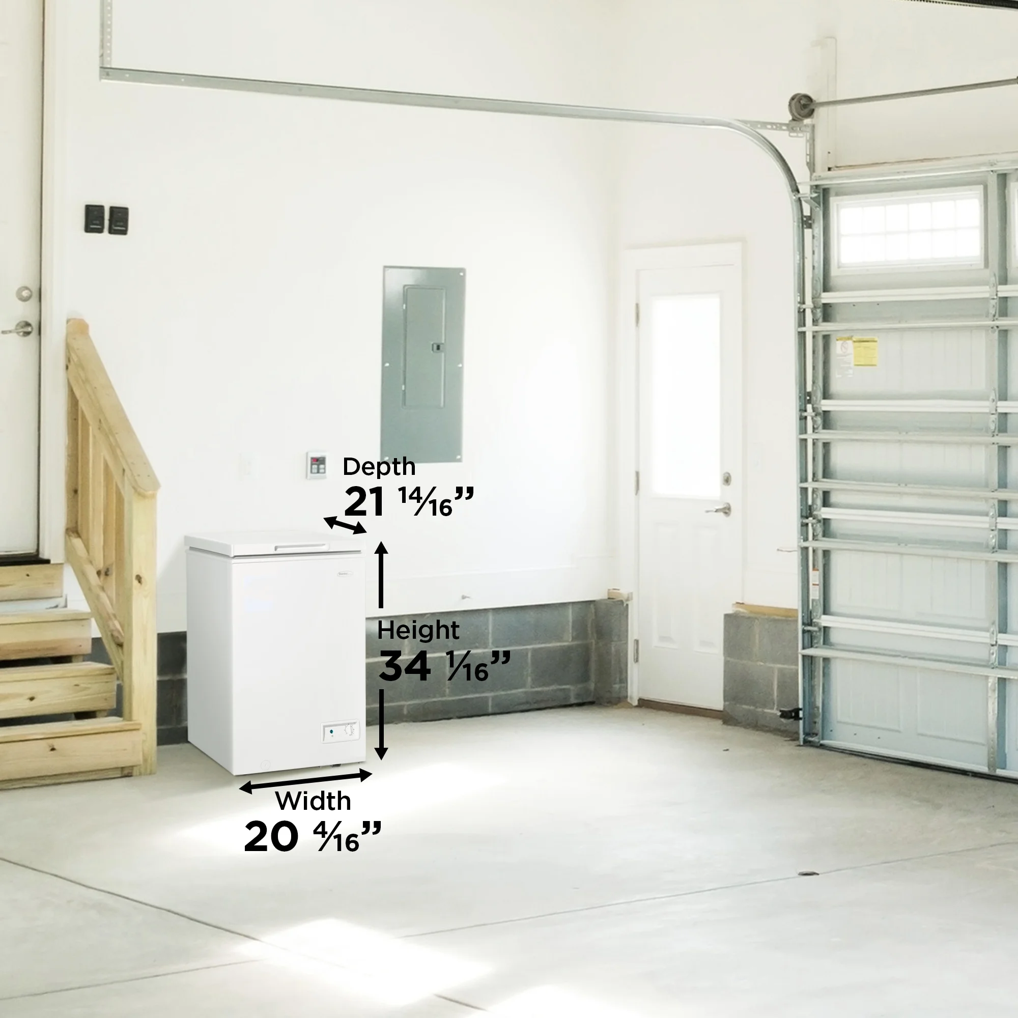 DCF035A6WM 3.5 cu. ft. Square Model Chest Freezer DOE(3.5 cu ft) - Image 6