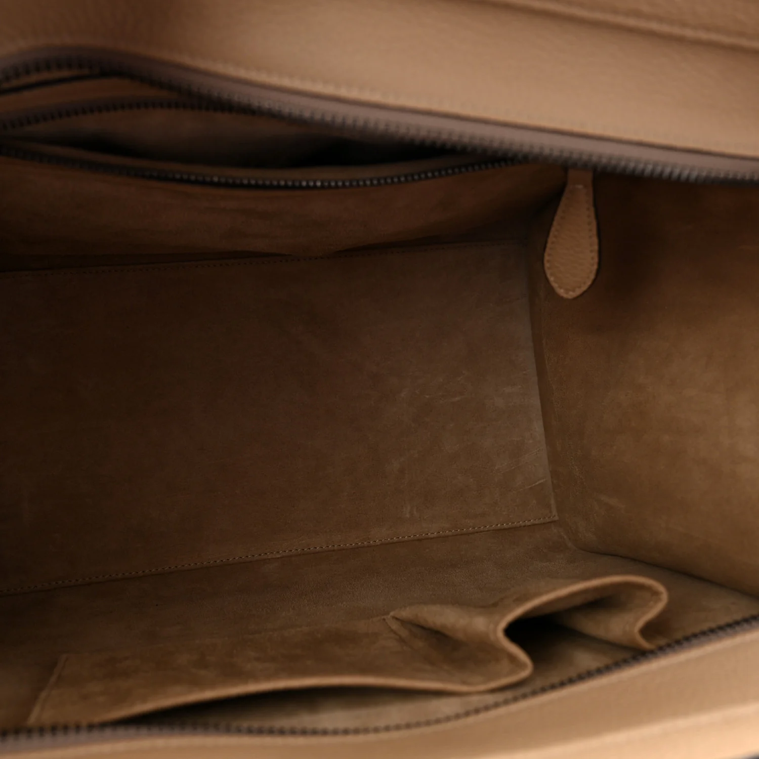 Drummed Calfskin Mini Luggage Dune