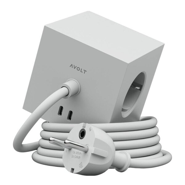 Square 1 USB-C kabel 3 m Gotland Grey
