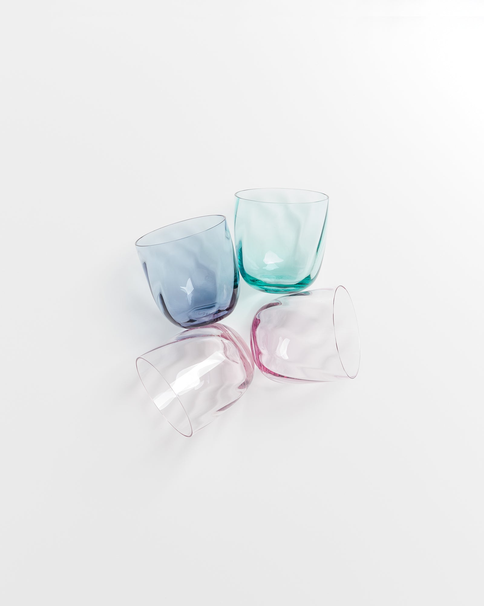 CALMA - SMALL GLASS SWIRL MIX SET OF 4