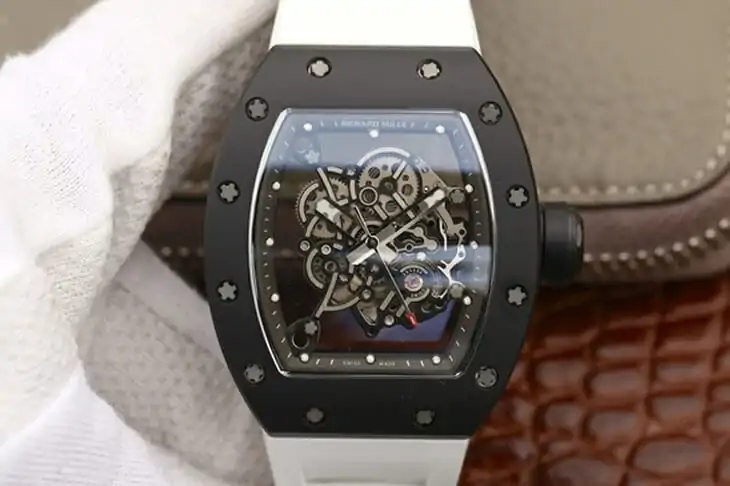 Richard Mille RM055 KV Factory White Strap